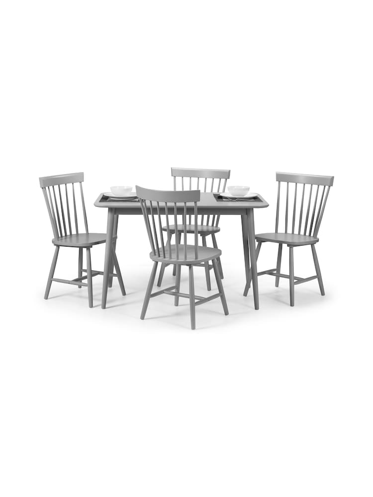 Julian Bowen Grey Torino Chairs Set Of 4 - Image 5 of 5