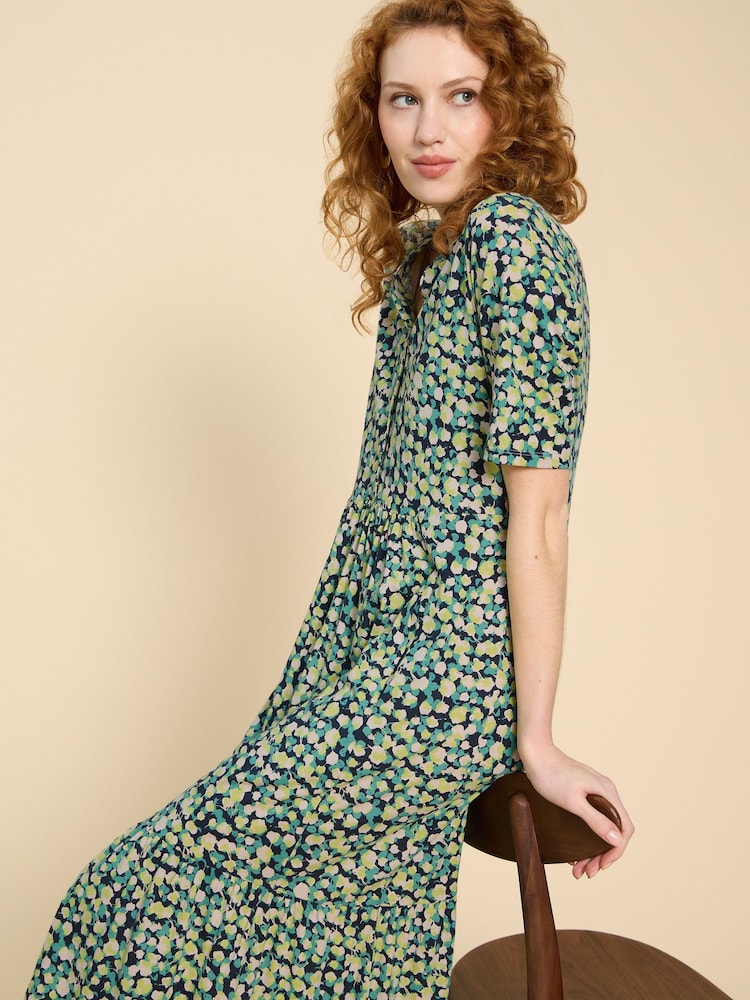 White Stuff Green Naya Jersey Dress - Image 1 of 7 White Stuff Green Naya Jersey Dress - Image 1 of 7