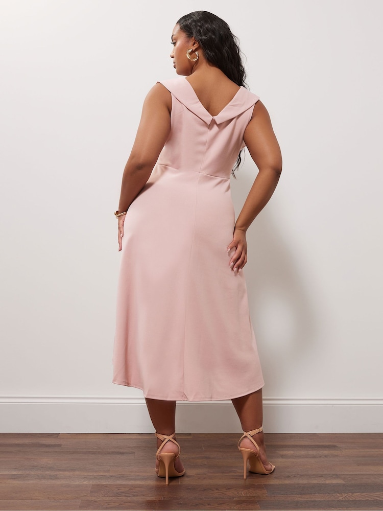 Yours Curve London Tuxedo High Low Dress - Image 2 of 5 Yours Curve London Tuxedo High Low Dress - Image 2 of 5