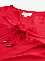 Red Ribbed Long Sleeve Pyjamas - Image 10 of 12