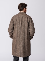 Aubin Glenties Wool Brown Overcoat - Image 1 of 9