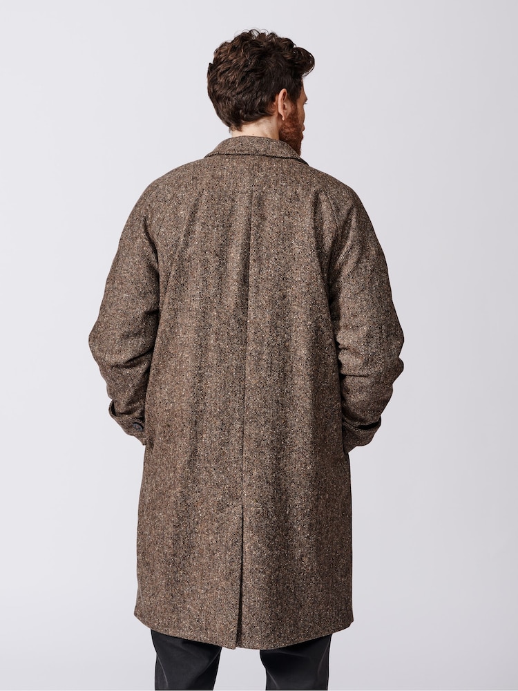 Aubin Glenties Wool Brown Overcoat - Image 1 of 9