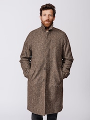 Aubin Glenties Wool Brown Overcoat - Image 2 of 9