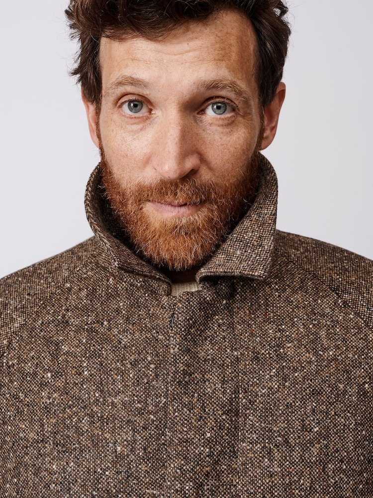 Aubin Glenties Wool Brown Overcoat - Image 3 of 9