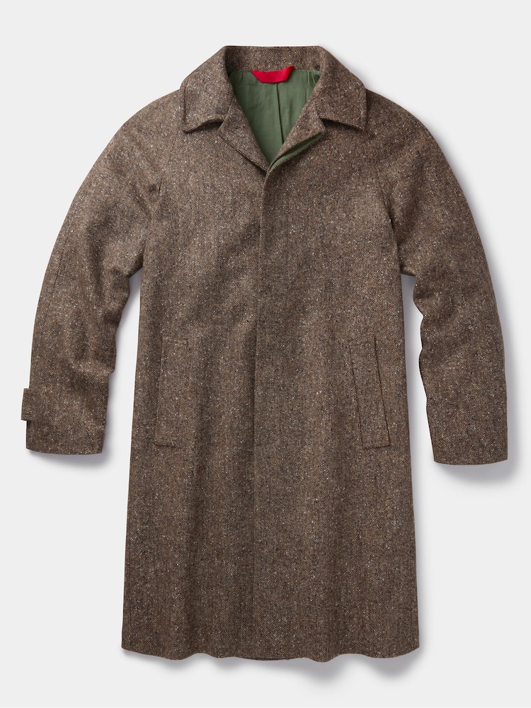 Aubin Glenties Wool Brown Overcoat - Image 4 of 9