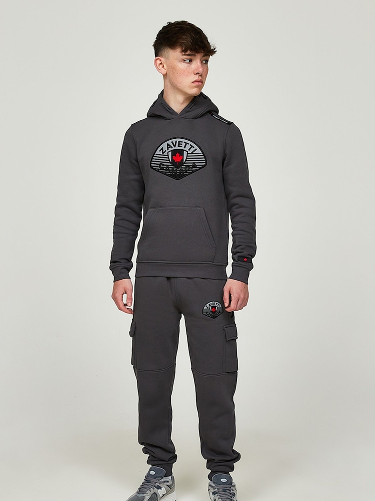 Zavetti Canada Juniors Grey Botticini Reflective Joggers - Image 2 of 5