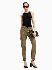 AllSaints Green Nola Cargo Trousers - Image 1 of 9