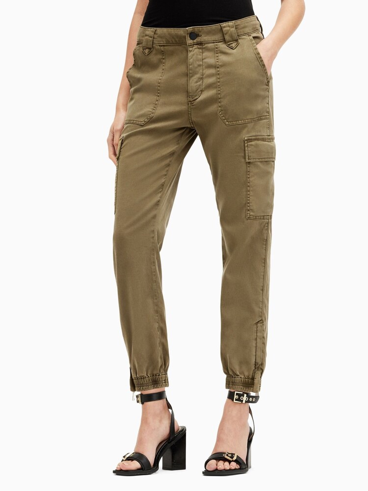 AllSaints Green Nola Cargo Trousers - Image 2 of 9 AllSaints Green Nola Cargo Trousers - Image 2 of 9