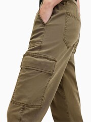 AllSaints Green Nola Cargo Trousers - Image 5 of 9