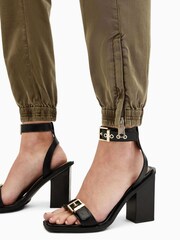 AllSaints Green Nola Cargo Trousers - Image 6 of 9