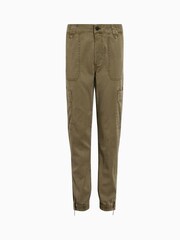 AllSaints Green Nola Cargo Trousers - Image 9 of 9