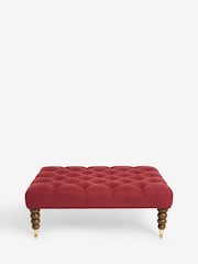 Laura Ashley Launton Rosewood Red Ropsley Footstool - Image 4 of 7