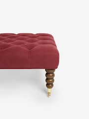Laura Ashley Launton Rosewood Red Ropsley Footstool - Image 5 of 7