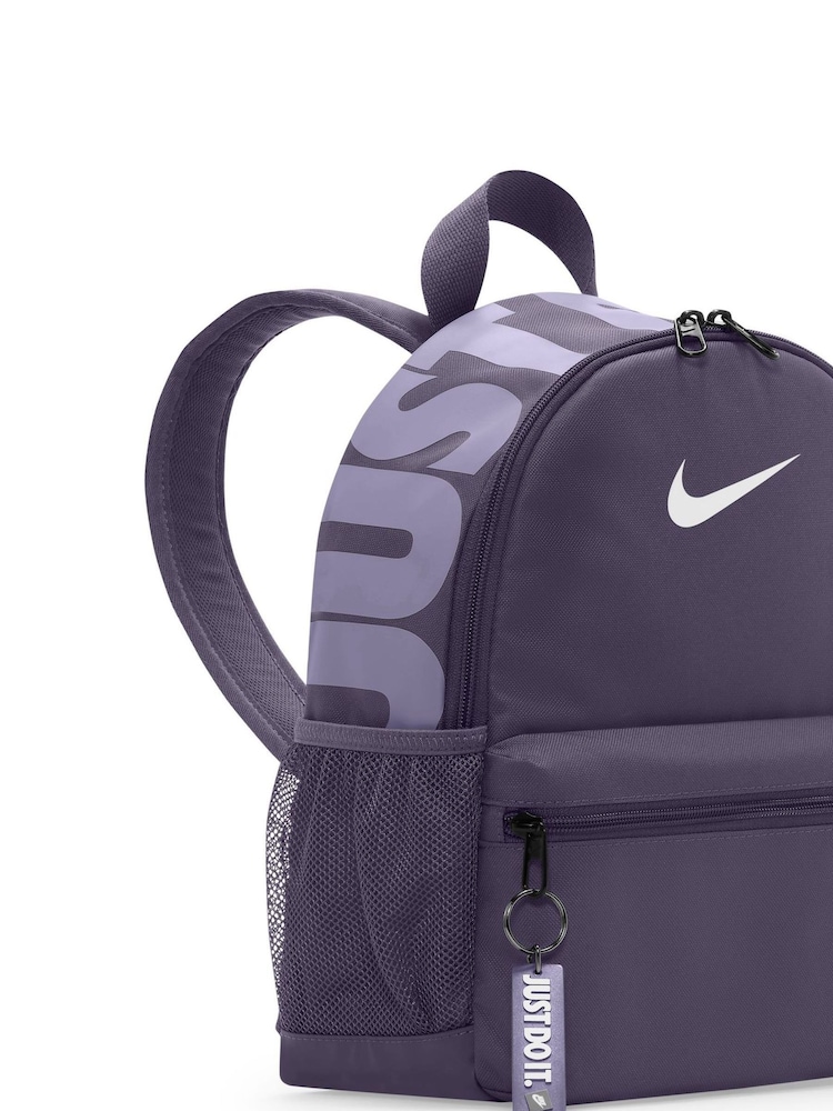 Nike Light Purple Kids Brasilia JDI Mini Backpack (11L) - Image 47 of 47