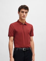 BOSS Red Pallas Pima Cotton Polo Shirt - Image 1 of 5