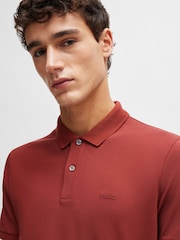 BOSS Red Pallas Pima Cotton Polo Shirt - Image 4 of 5