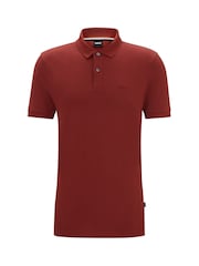 BOSS Red Pallas Pima Cotton Polo Shirt - Image 5 of 5