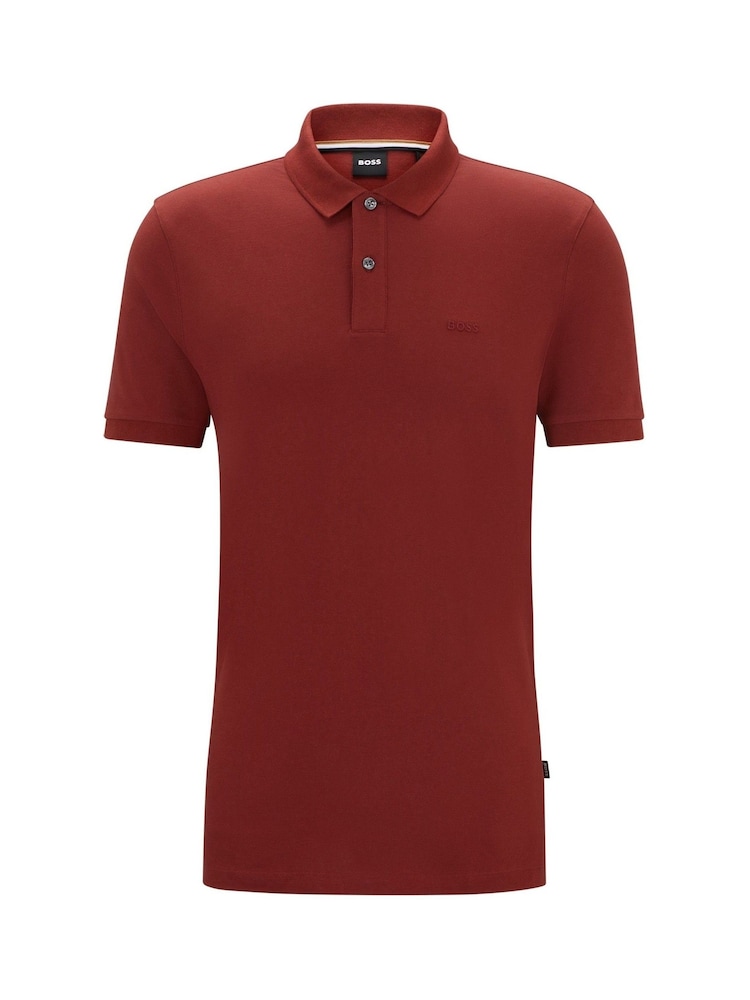 BOSS Red Pallas Pima Cotton Polo Shirt - Image 5 of 5