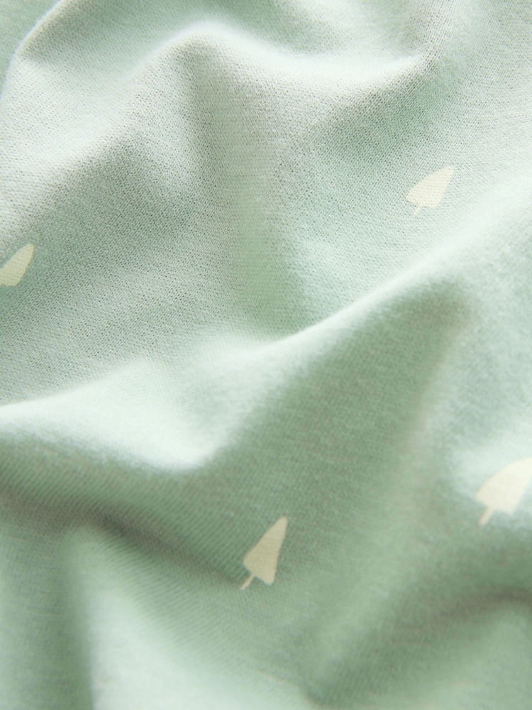 Green Sequin Long Sleeve Jersey Christmas Dress (3mths-7yrs) - Image 8 of 8