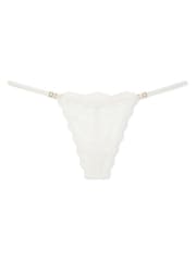 Victoria's Secret Coconut White G String Lace Knickers - Image 3 of 3