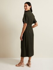 Phase Eight Green Willow Midi Utility Dress - Image 2 of 6