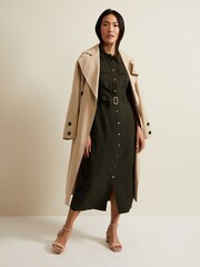 Phase Eight Green Willow Midi Utility Dress - Image 5 of 6