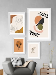 East End Prints White One Line Monstera Framed Art Print - Image 3 of 3