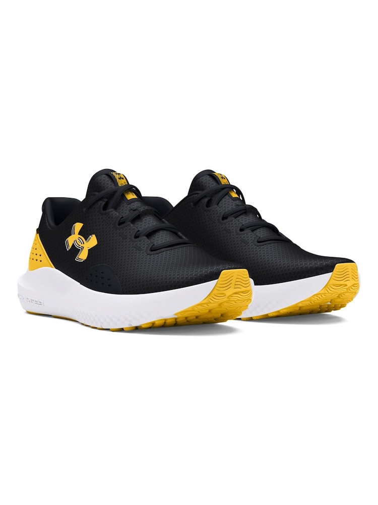 Under Armour Charcoal Black Surge 4 Trainers - Image 3 of 5
