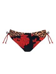 Pour Moi Animal Brief Print St Lucia Bikini Bottoms - Image 3 of 4
