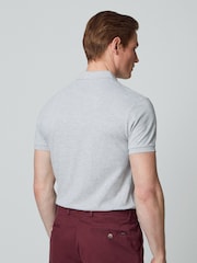 Hackett London Men Grey 100% Cotton Polo Shirt - Image 5 of 7