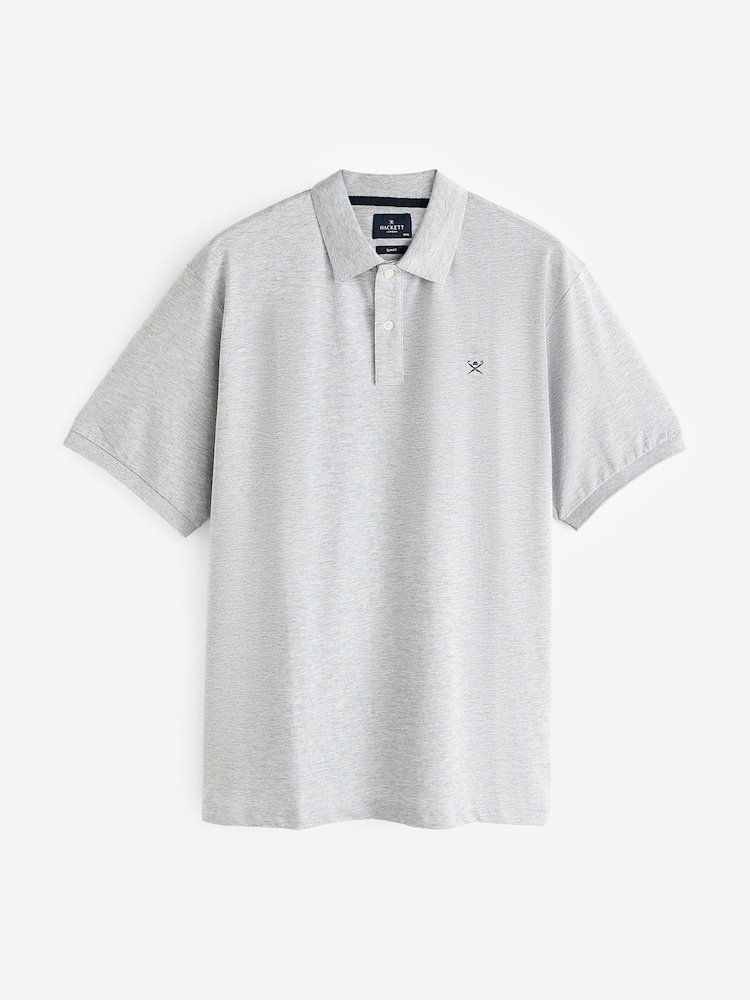Hackett London Men Grey 100% Cotton Polo Shirt - Image 7 of 7 Hackett London Men Grey 100% Cotton Polo Shirt - Image 7 of 7