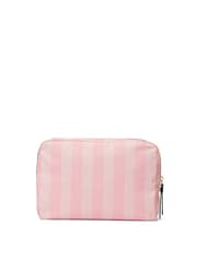 Victoria's Secret Iconic Stripe Pink Makeup Bag - Image 2 of 3