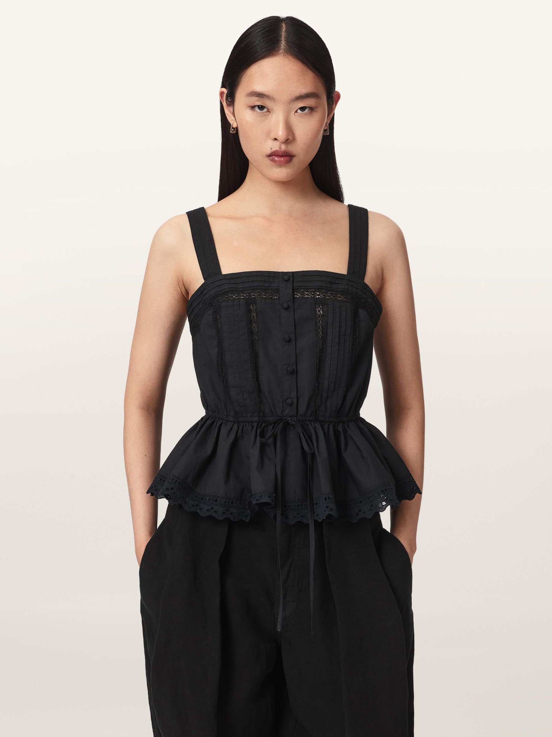 Buy AllSaints Black Gwen Top from Next USA