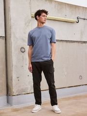 Dusky Blue Relaxed Fit Heavyweight T-Shirt - Image 2 of 6