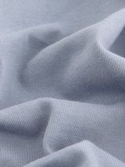 Dusky Blue Relaxed Fit Heavyweight T-Shirt - Image 6 of 6