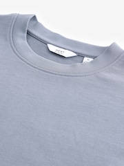 Azul escuro - Ajuste descontraído - Camiseta pesada - Imagem 7 de 7