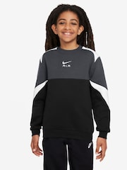 Nike Black Air Crew Sweatshirt - Image 1 of 3