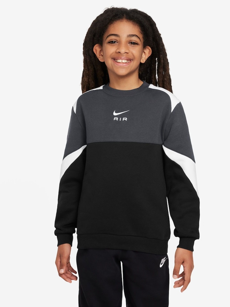 Nike Black Air Crew Sweatshirt - Image 1 of 3