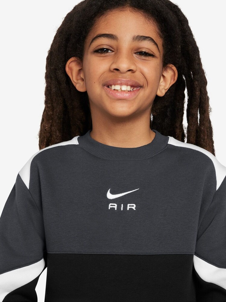 Nike Black Air Crew Sweatshirt - Image 3 of 3 Nike Black Air Crew Sweatshirt - Image 3 of 3