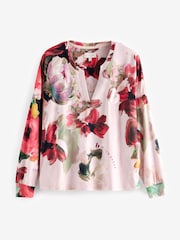 B by Ted Baker Teal Blue Cosy Floral Pyjamas - Image 9 of 13