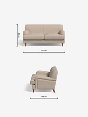 MADE.COM Basket Weave Natural Stone Orson 2 Seater Sofa - Image 3 of 3
