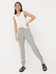 FatFace Lyme Black Inlay Floral Trousers - Image 1 of 7