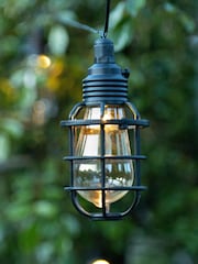 SolarCentre Black Elan Festoon Cage Outdoor Solar Lights - Image 1 of 2