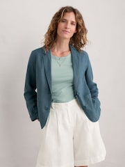 Seasalt Cornwall Blue Blinker Blazer - Image 1 of 7