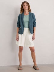 Seasalt Cornwall Blue Blinker Blazer - Image 3 of 7