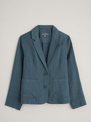 Seasalt Cornwall Blue Blinker Blazer - Image 6 of 7