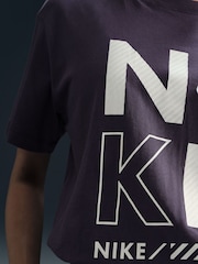 Nike Purple Short Sleeve 100% Cotton Boyfriend T-Shirt - Image 5 of 7