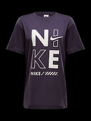 Nike Purple Short Sleeve 100% Cotton Boyfriend T-Shirt - Image 6 of 7