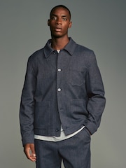 Blue EDIT Denim Look Shacket - Image 1 of 11