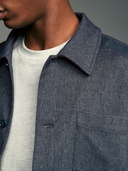 Blue EDIT Denim Look Shacket - Image 6 of 11